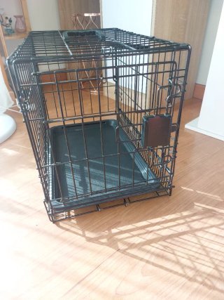 Jaula Perro Metálica Negra