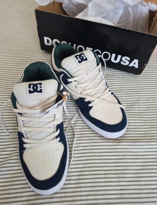 Zapatillas DC Hombre Talla 44 Azul/Blanco