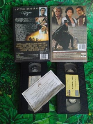 VHS Antonio Banderas: El Guerrero N°13 y La Máscar