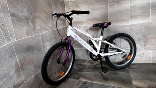 Bicicleta Infantil Racer 20 Blanca/Morada