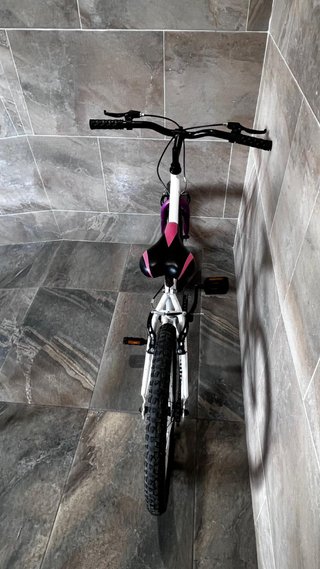 Bicicleta Infantil Racer 20 Blanca/Morada
