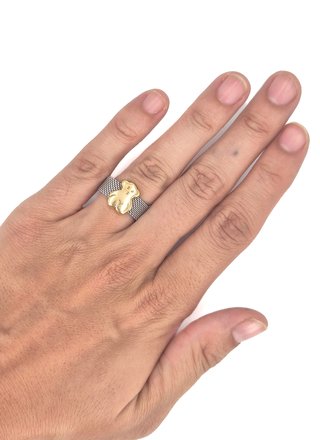 P3250JG Anillo Tous Oro 18K y Acero