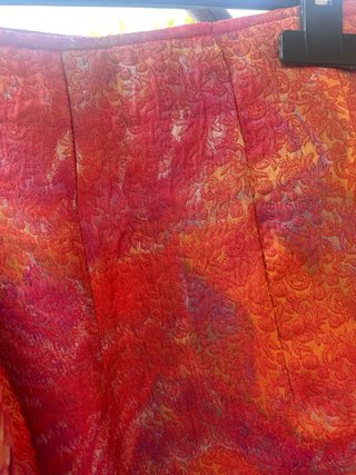 Completo pantalone arancione e rosso