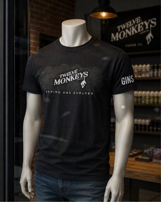 Camiseta Twelve Monkeys Vapor Co. Negra Talla M