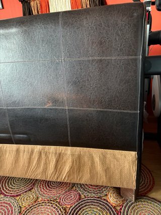 Cabecero Cama 150 Piel sintética Marrón