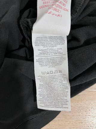 Camiseta Nike Negra Niño