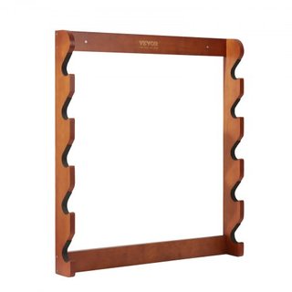 Soporte para Armas, Soporte de Madera para Montaje en Pared, Soporte de Exhibición para Armas que sostiene 5 Rifles, Escopetas, Soporte de Exhibición de Pared de 132 lb de Alta Resistencia con Aco...