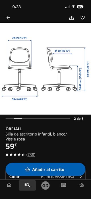 Sillas infantiles Ikea (2 unidades)