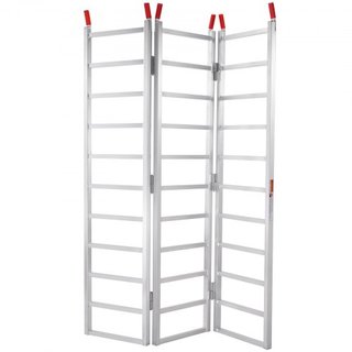 Rampas de Aluminio, 1500 lbs, Rampas Plegables de Tres Pliegues con Correas de Carga, Rampa de Carga Plegable para Motocicleta, Tractor, ATV/UTV, Camiones, Cortacésped, Desbrozadora de Nieve, 77"L...