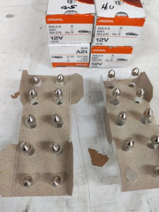 Pack 10 Bombillas C5W Osram 12V 10W