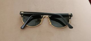 Gafas de sol Ray-Ban Clubmaster Negro/Dorado