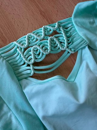 Traje de baño manga larga azul Talla S