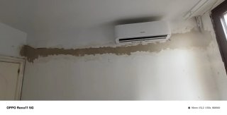 Manifold AC con mangueras y herramientas
