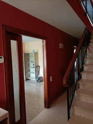 Puerta doble madera con cristal