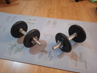 Mancuernas 6kg ampliables. 2 unidades