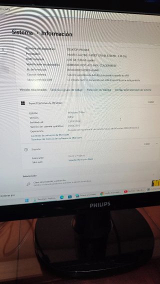 Ordenador HP Sobremesa + Monitor Philips 22"