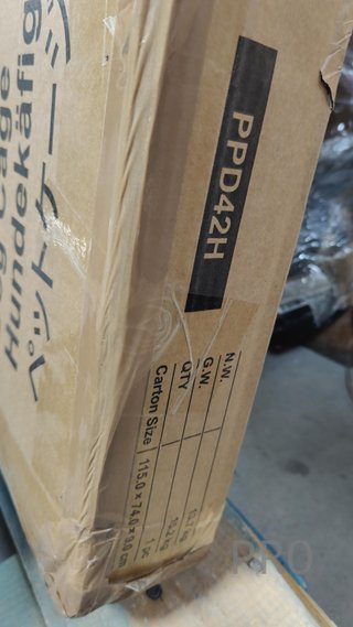 Jaula para Perros Plegable con 2 Puertas