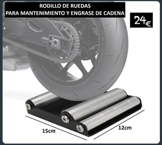 Rodillo Ruedas Moto Mantenimiento y Engrase