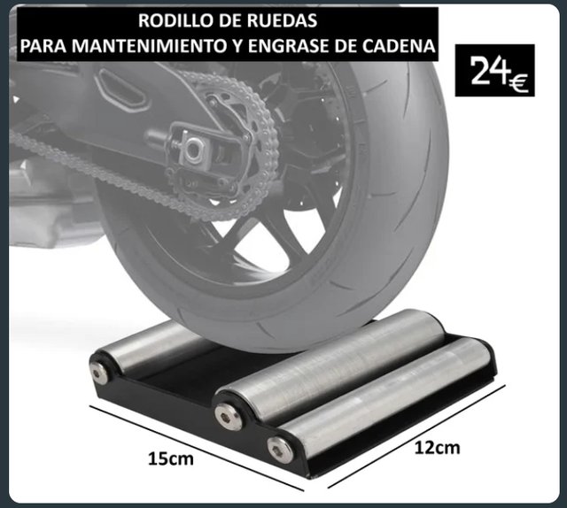 Rodillo Ruedas Moto Mantenimiento y Engrase