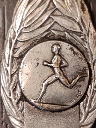 Antigua Medalla Deportiva Art Nouveau