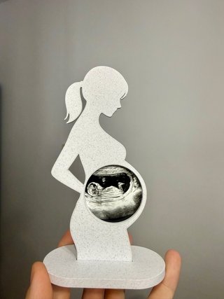 Marco Foto Eco Embarazo Silueta Mujer
