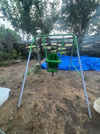 Columpio para niños verde