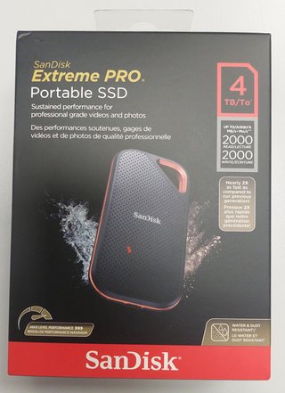SanDisk Extreme PRO SSD 4TB Portátil NUEVO de Segunda mano por 420