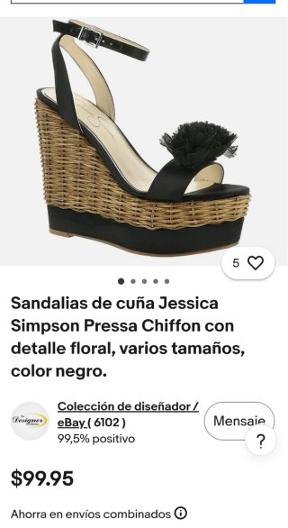 Cuñas de vestir con mimbre y raso negro