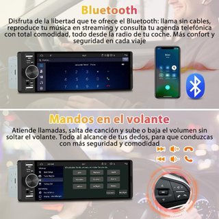 NUEVO! (70€) Radio Coche 1 DIN 6.28”