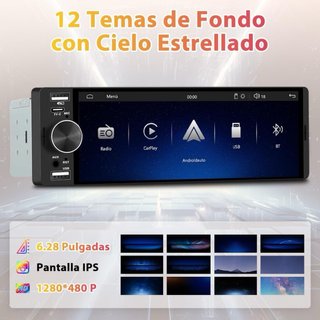NUEVO! (70€) Radio Coche 1 DIN 6.28”
