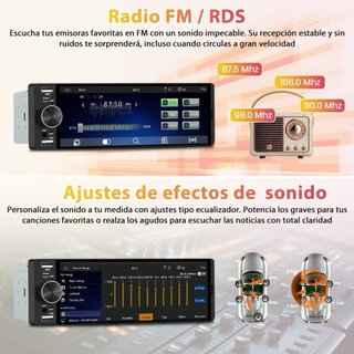 NUEVO! (70€) Radio Coche 1 DIN 6.28”