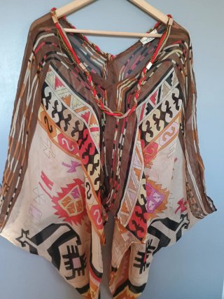Blusa Boho Ella Luna.Talla Única.