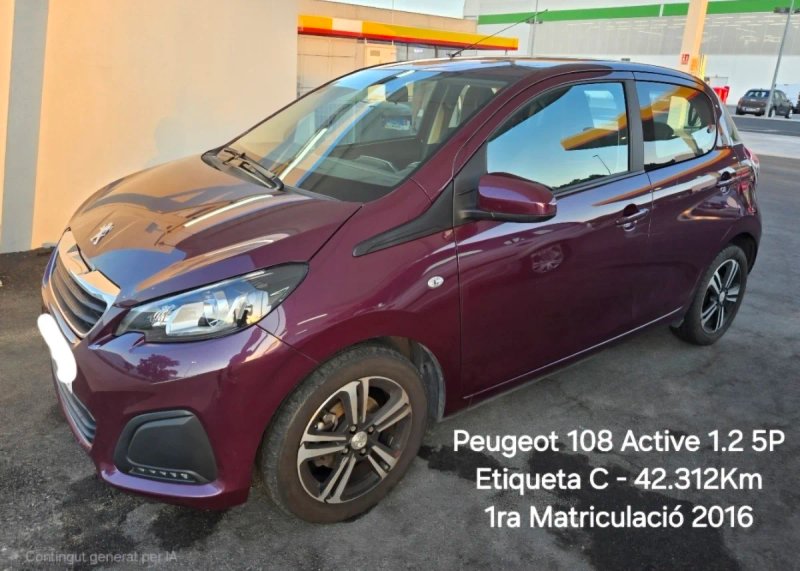 Peugeot 108 5Puertas Etiqueta C 2016 - foto 1