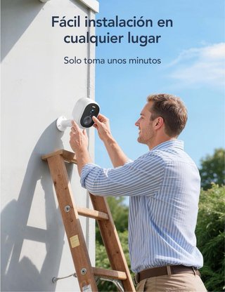 NUEVO! Cámara Vigilancia 2K 4MP Solar Exterior