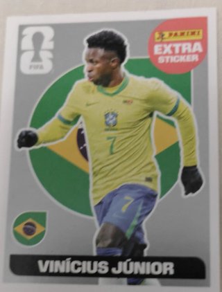 Cromo Panini Extra FIFA 2026 Vinicius Jr plata