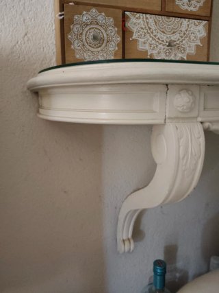 Estantería Isabelina Blanco Roto 105x27x43