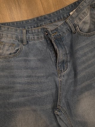 Pantalón vaquero hombre Talla M azul claro lavado