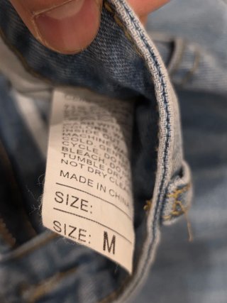 Pantalón vaquero hombre Talla M azul claro lavado