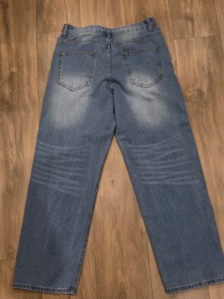 Pantalón vaquero hombre Talla M azul claro lavado