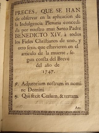 1750. Impoluto libro en latin