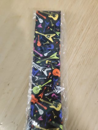Corbata Guitarra Multicolor Nueva