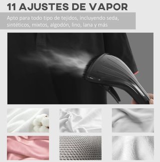 Plancha Vapor Vertical 1950W 2L Negra