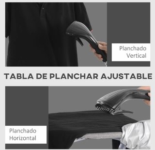 Plancha Vapor Vertical 1950W 2L Negra