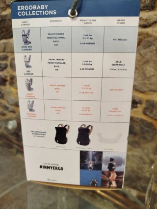 NUEVA Mochila Ergobaby Omni 360+funda invierno