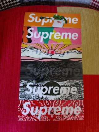 Set 6 Adesivi Supreme