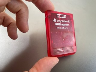 Ps2 Memory Card 8MB Hori Red Rossa Magic Gate Play