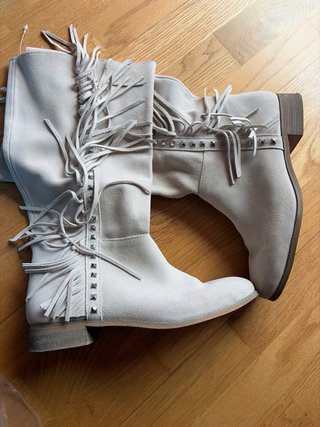 Botas Beige Talla 40