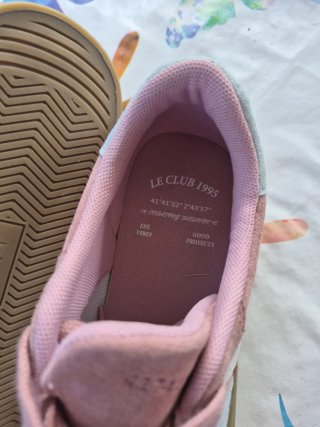 Zapatillas de piel rosa Talla 38