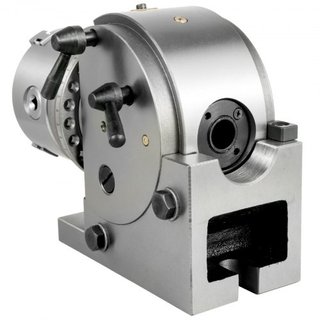 Cabezal Divisor de 4 Pulgadas Cabezal de Indexación Fresadora 100MM Cabezal Divisor Semi-Universal de 4 Pulgadas Juego de Cabezal Divisor de 3 Mordazas con Placas de Indexación y Contrapunto para ...