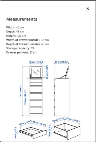 Cómoda IKEA Blanca